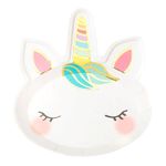 Paptallerken Love Unicorns Enhjørningehoved