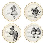 Paptallerkener Mad Hatter Alice Wonderland