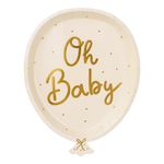 Paptallerkener Oh Baby Ballon