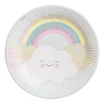 Paptallerkener Rainbow & Cloud