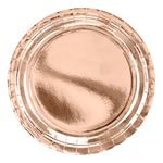 Paptallerkener Rosaguld Metallic