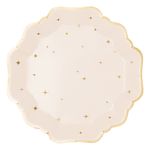 Paptallerkener Stjerner Beige