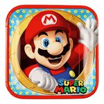 Paptallerkener Super Mario Kvadratiske