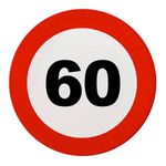 Paptallerkener Trafikskilt 60