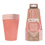 Party Cups Glitter Rosaguld