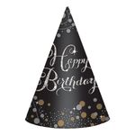 Partyhatte Happy Birthday Sparkling