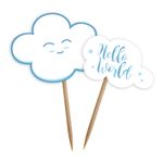 Partypicks Baby Shower Blå med Sky