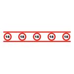 Partytape Trafikskilt 18