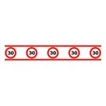 Partytape Trafikskilt 30