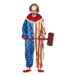Patriotisk Dræberklovn Kostume
