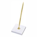 Pen med holder Guld