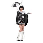 Pierrot Klovn Sort Dame Kostume