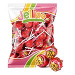Pin Pon Lollipop Gum Sour Strawberry Økonomipakke