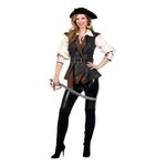 Piratjakke Deluxe Dame Kostume