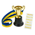 Minipokal Guld med Svensk Bånd