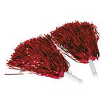 Pompoms Rød Metallic
