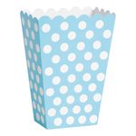 Popcornbægre Lyseblå Prikker