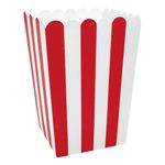 Popcornbægre Røde Stribede