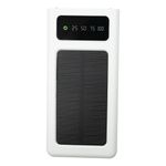 Powerbank med solcelleoplader Hvid