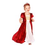 Prinsessekjole Fløjlsrød Børn