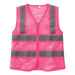 Refleksvest i blonde neonpink