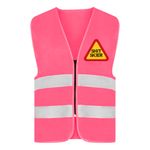 Refleksvest Shit Skier Neonlyserød