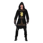Ridder Sort/Guld Kostume