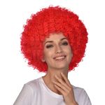 Rød afroparyk