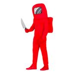 Rød Astronaut Teen Kostume