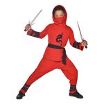 Rød Ninja Børnekostume
