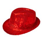 Rød Paillethat