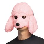 Lyserød Puddel Halvmaske