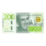 Servietter 200-kronesedler