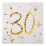 Kaffeservietter 30 Guld