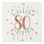 Servietter 80 Sparkling Rosaguld