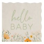 Servietter Baby Shower Floral