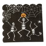 Servietter Halloween Skelet