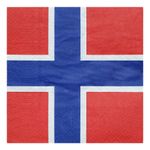Servietter Norsk Flag