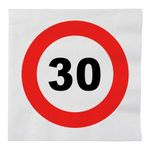 Servietter Trafikskilt 30