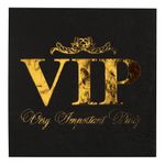Servietter VIP Sort/Guld