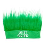 Shit Skier Pandebånd med Hår Neongrøn