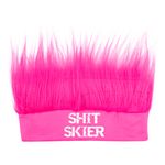 Shit Skier Pandebånd med Hår Neonlyserød