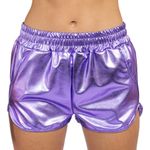 Shorts Metallic Lilla