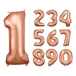 Numeroilmapallo Ruusukulta Metallic