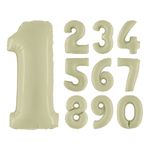 Numeroilmapallo Satin Olive Green