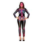 Skelet Neon Dame Kostume