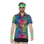 Skjorte Leopard Neon Herre