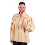 Piratskjorte Beige Deluxe