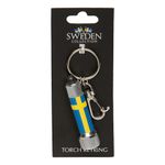 Souvenir Nøglering Lommelygte Sweden