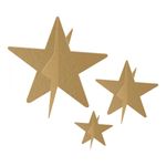 Stjerner Guld Bordpynt